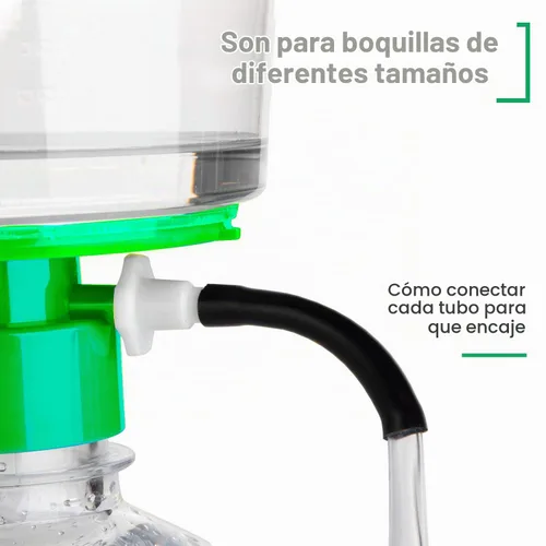 Vista 4 de Bomba de vacío de filtro Bomba de presión portátil con tubos y conectores