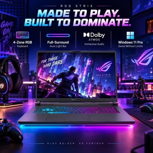 Vista 7 de ASUS Portátil para juegos ROG Strix G18 de 18", GeForce RTX 5080