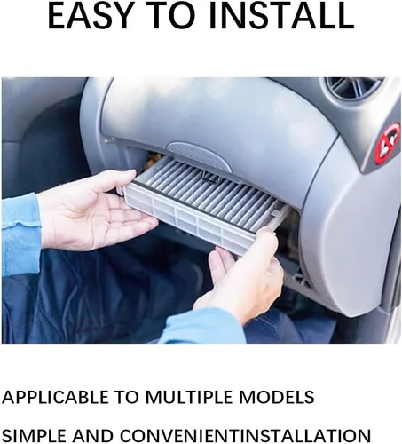 Vista 7 de Filtro de aire para automóvil Fresh Breeze de reemplazo para el pasajero del automóvil, filtro de aire de cabina con carbón activado, filtros