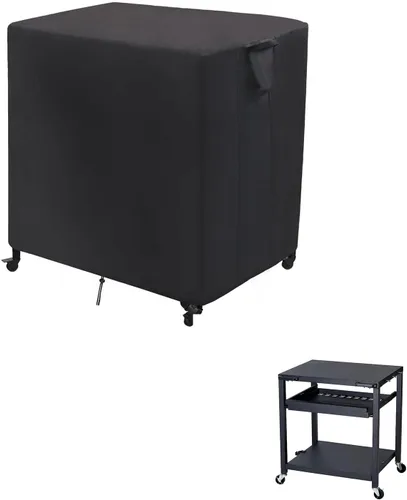 Vista 12 de Ooni - Funda para carrito de exterior para mesa modular grande, impermeable, para parrilla de cocina, cubierta de soporte para horno de pizza