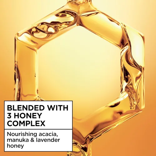 Vista 5 de Garnier Whole Blends Honey Treasures Champú reparador, para cabello seco y dañado, 3 onzas líquidas (tamaño de viaje), 1 unidad