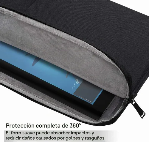 Vista 4 de Funda portátil para tableta de dibujo para HUION KAMVAS 13/Inspiroy 2 L/H1060P/H950P, XP-Pen Deco 01 V3, negro