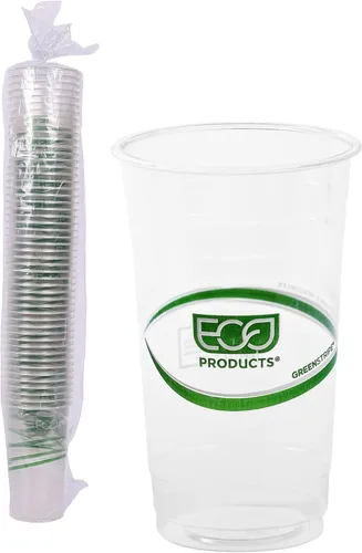 Vista 23 de Eco-Products, Inc GreenStripe - Vasos para bebidas frías, Transparente, 1000