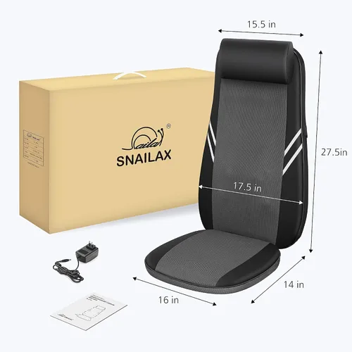 Vista 9 de Snailax Masajeador de pies Shiatsu con calor y masajeador de espalda con calor