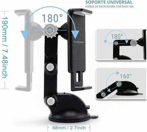 Vista 9 de Soporte universal para salpicadero de parabrisas de coche