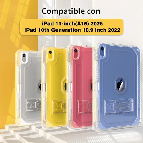 Vista 2 de ZoneFoker for iPad A16 Case 11th Generation 11" /10th Gen 10.9" (2025/2022)