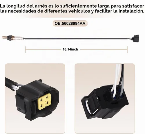 Vista 3 de Sensor de oxígeno O2 aguas arriba aguas abajo para Dodge Charger, para Ram
