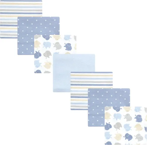 Vista 146 de Hudson Baby Unisex Baby Cotton Flannel Receiving Blankets Bundle, Neutral Woodland Pals, One Size (Pack of 2)