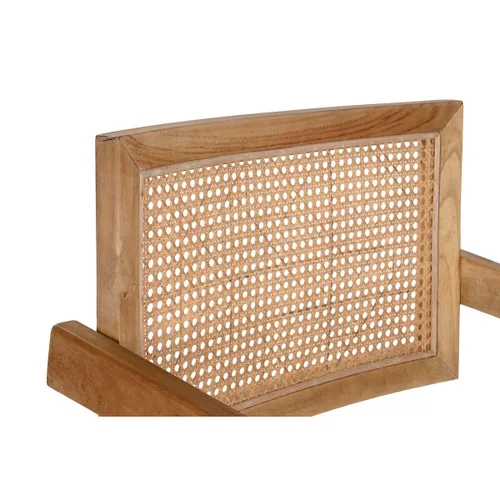 Vista 5 de Silla de Comedor DKD Home Decor Natural Teca Ratán (58 x 56 x 82 cm)