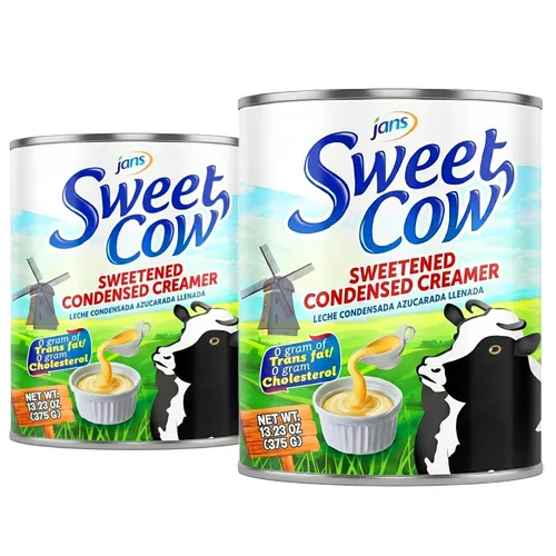 Vista 9 de Jans Sweet Cow (paquete de 1, leche rellena evaporada, 12 onzas) Leche concentrada estable para hornear, cocinar, café, té y postres, crema