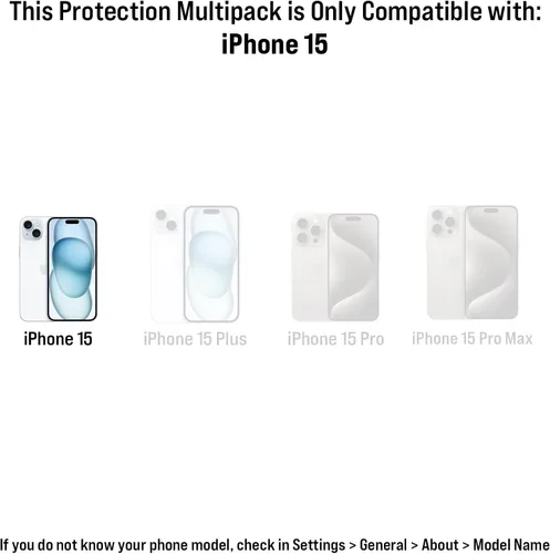 Vista 15 de Scooch Protector de pantalla 5 en 1 para iPhone 11 (paquete de 3) con protector de lente de cámara (paquete de 2) vidrio templado 9H de alta