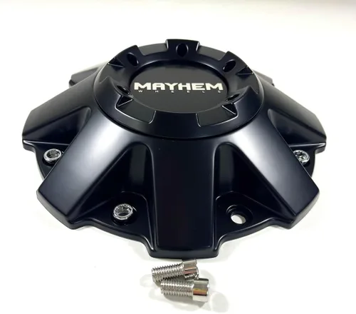 Vista 3 de Mayhem Wheels C108010C01 C806803-2CAP 806804CB7 C108010MB01 Tapa central negra mate