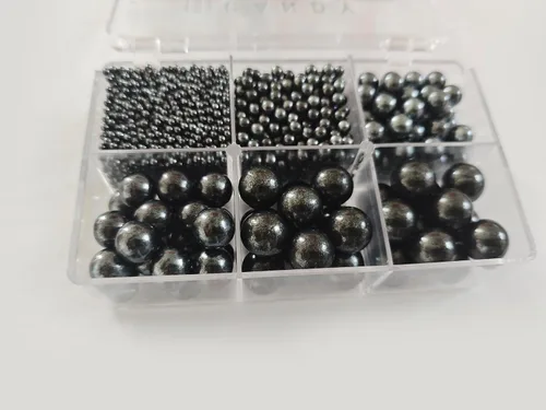Vista 4 de Perlas negras comestibles en 5 tamaños de chispas de azúcar de 4.59 oz/4.6 onzas, 2,4,7,10,12 in, perlas de caramelo para decoración de pasteles