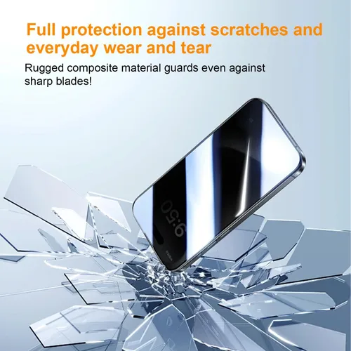 Vista 4 de OneFish Protector de pantalla de vidrio templado de borde completo para iPhone 11 Pro/XS/X de 5.8 pulgadas, paquete de 2 refuerzos de bordes, HD
