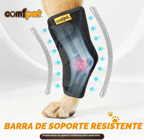 Vista 3 de Soporte de corvejón grande para perro (40-90 libras), soporte de pata trasera de alta resistencia para labrador, pastor alemán, golden retriever