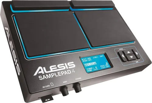 Vista 11 de Alesis Sample Pad Pro + Montaje de módulo - Instrumento de percusión y activación de muestras con almohadillas de goma de doble zona y placa