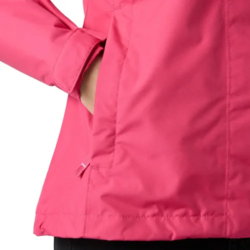 Vista 4 de Helly Hansen Chaqueta de Lluvia Seven J para Mujer Impermeable, Resistente al Viento y Transpirable con Capucha Rosa fuerte