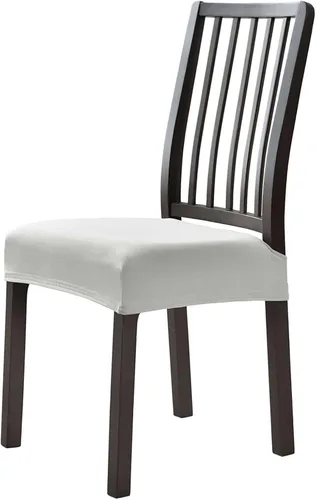 Vista 12 de Fundas de asiento de terciopelo para sillas de comedor, fundas elásticas para sillas de comedor de 2 piezas con parte inferior elástica