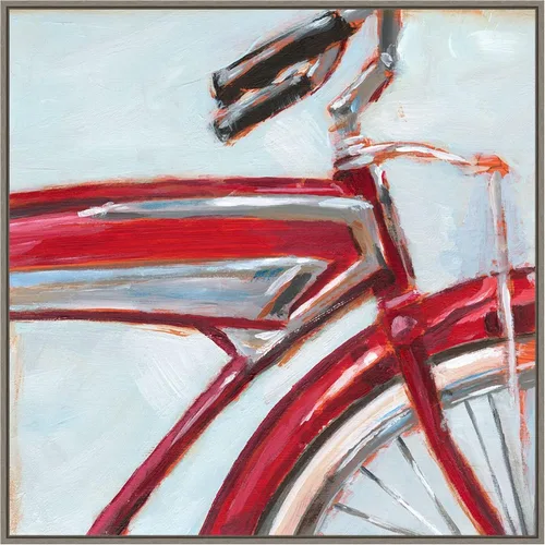 Vista 14 de Amanti Art Framed Canvas Wall Art 16x16 Retro Cycle I by Ethan Harper, Framed Wall Art Canvas, Abstract Artwork, Traditional Decor, Small Poster
