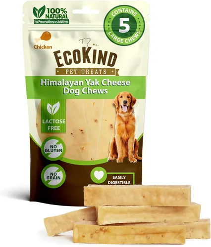 Vista 14 de EcoKind Premium Gold Yak Cheese Masticables para Perros del Himalaya, golosinas saludables para perros pequeños, totalmente naturales, masticables