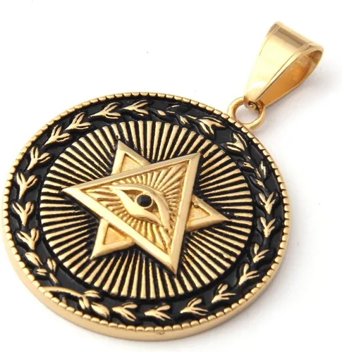 Vista 2 de Gungneer Magen David Star Necklace Stainless Steel Keel Chain Spiritual Jerusalem Symbol Jewish Jewelry Men Women