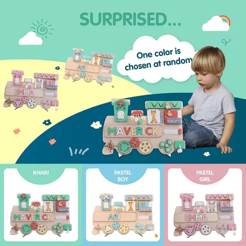 Vista 8 de Rompecabezas con nombres personalizados para niños pequeños (letras fijas I J), tablero personalizado para niños pequeños, tablero personalizado