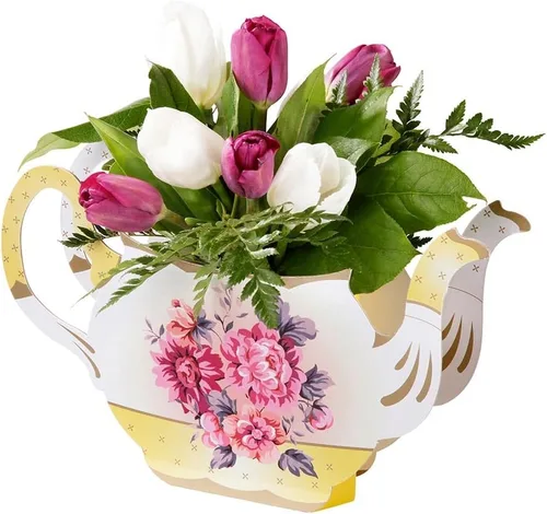 Vista 9 de Talking Tables Platos de papel florales vintage para fiesta de té, grandes, realmente deliciosos, también ideales para fiestas de cumpleaños, baby