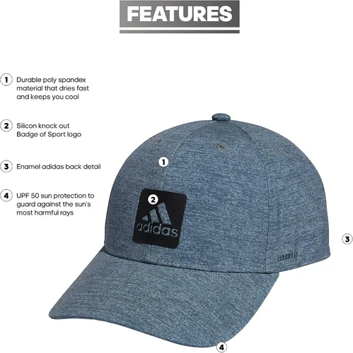 Vista 2 de adidas Sombrero elástico estructurado jaspeado para hombre