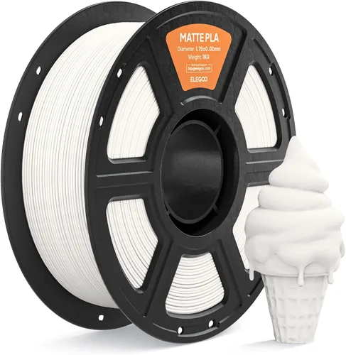 Vista 37 de ELEGOO Filamento de ácido poliláctico (PLA) mate 1.75mm Beige 1KG, filamento de impresora 3D de alta precisión, carrete de 1kg (2.2lbs) Compatible