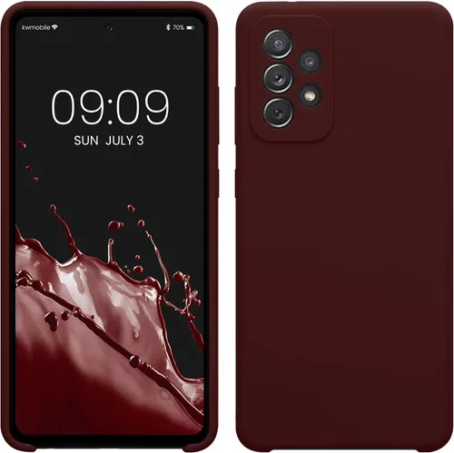 Vista 192 de kwmobile Funda Compatible con Samsung Galaxy A14 5G - Funda de teléfono de TPU y silicona con acabado suave - Verde Lima