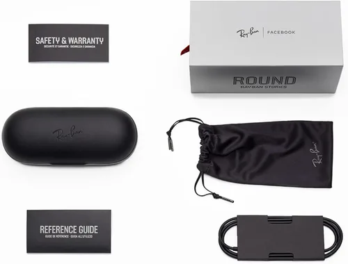 Vista 3 de Ray-Ban Stories Gafas inteligentes redondas con foto video y audio