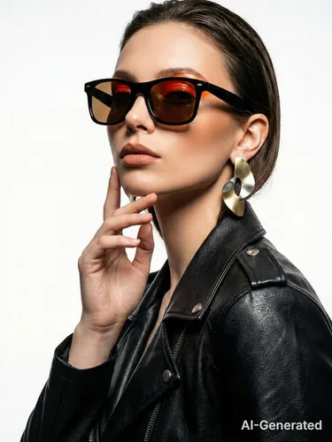 Vista 3 de VISOONE Square Sunglasses for Women Men UV400 Retro Sun Glasses