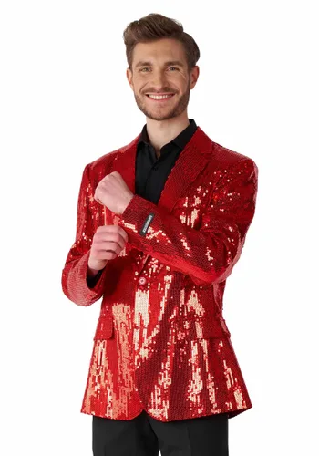 Vista 3 de Blazer Rojo con Lentejuelas Suitmeister para Hombre Multicolor