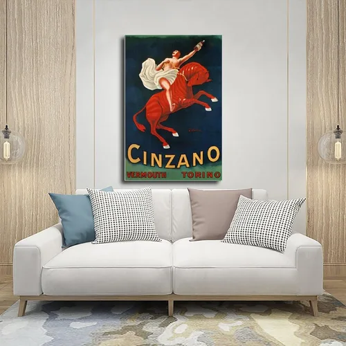 Vista 5 de XOQO Asti Cinzano Vermouth by Leonetto Cappiello Retro Prints Posters Canvas Deco Paintings Vintage Photography Wall Art For Office Living Room