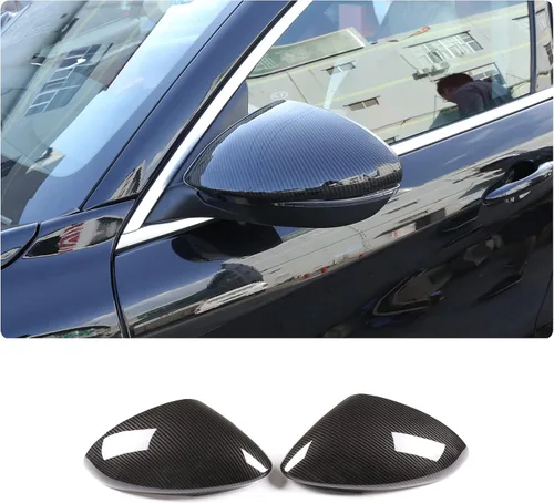 Vista 11 de Cubierta de espejo lateral compatible con Alfa Romeo Giulia 2017-2024, accesorios de decoración de coche