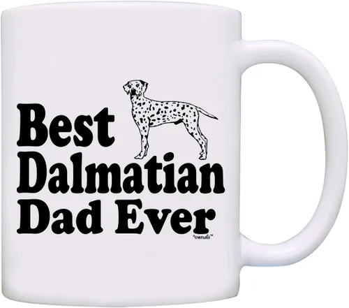 Vista 5 de Taza Best Dalmatian Dad Ever Taza de café-0091-Negro
