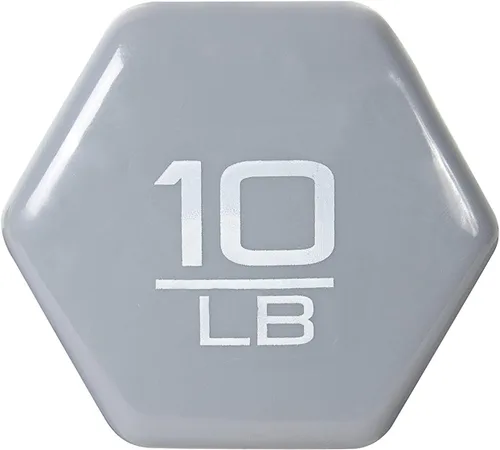 Vista 4 de Cap Barbell - Mancuerna con revestimiento de vinilo 1-15 LB (unidad única o par)