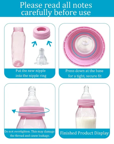 Vista 5 de Tetina de silicona para alimentación Evenflo, cuello estándar de plástico tintado clásico y botellas de vidrio clásicas, flujo lento, 3.3 ft+ Blanco