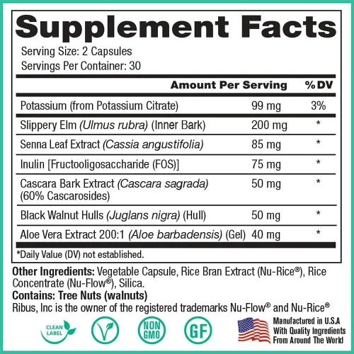 Vista 3 de Peak Pure & Natural Suplemento de limpieza y desintoxicación de colon para la salud digestiva, apoyo para la salud intestinal con inulina