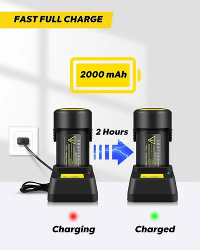 Vista 7 de EzzDoo Kit Afilador de Motosierra Eléctrico Inalámbrico - Herramienta Portátil de Afilado de Cadena de Motosierra de 12V con 6 Brocas de Diamante