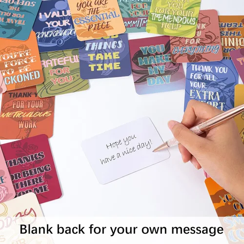 Vista 6 de 50 tarjetas motivacionales únicas para empleados, gratitud, tarjetas de agradecimiento para empleados, notas de agradecimiento de amabilidad