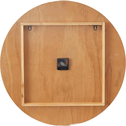 Vista 5 de Deco 79 Reloj de pared con brújula de madera con detalles de cuerda, 24 x 2 x 24 pulgadas, azul