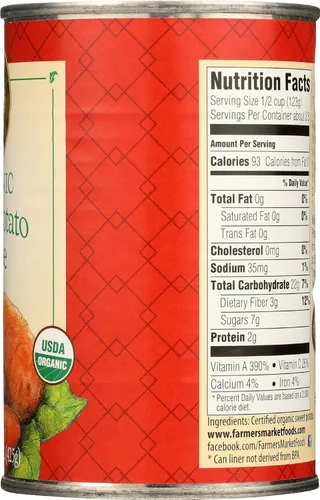 Vista 7 de FARMER 's Market Sweet purés – -de patata Orgánica 15 oz
