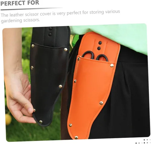 Vista 9 de GANAZONO Cubierta protectora de poda de jardín para alicates Scissor Cover Pouch Durable Leather Shear Case
