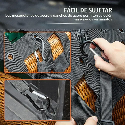 Vista 6 de KEMIMOTO Red de carga UTV compatible con Polaris Ranger General Defender