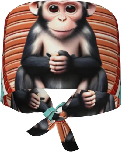 Vista 7 de The Silent Monkey 3-in-1 Quick-Dry Performance Cap - Smart Fit Adjustable Hat with Sweat Protection Technology Black