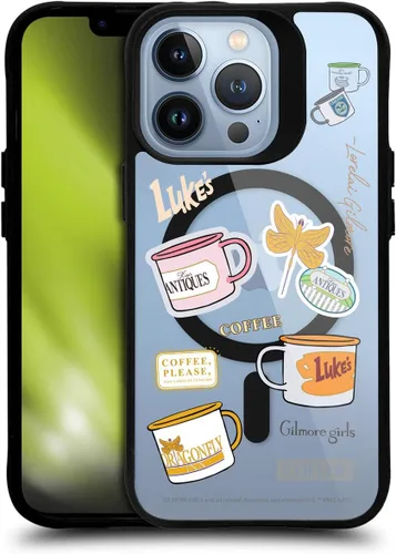 Vista 51 de Head Case Designs Gilmore - Funda negra a prueba de golpes con diseño de dibujos animados para niñas con licencia