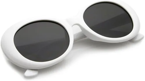 Vista 6 de ZeroUVanteojos de sol con marco ovalado grueso, estilo retro 51mm