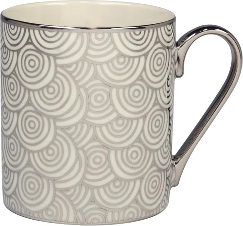 Vista 4 de Certified International Mosaic - Tazas cónicas chapadas en plata de 16 onzas, juego de 6 diseños surtidos