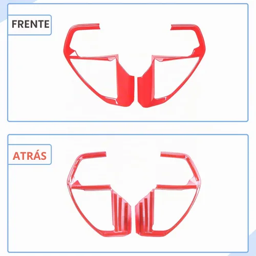 Vista 7 de Marco de botón de dirección para Toyota Tundra/Sequoia 2022+ y Tacoma 2024+ Aunginsy Car Central Control Steering Panel Protector Cover, Center